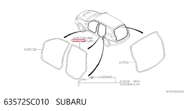  63572SC010 Subaru