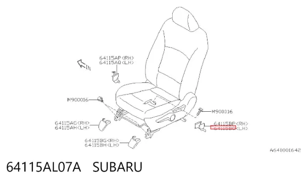  64115AL07A Subaru