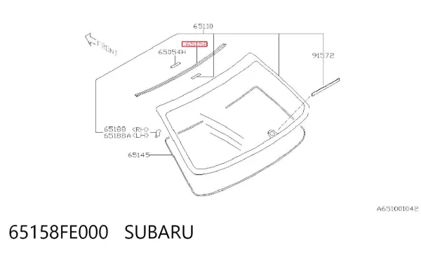  65158FE000 Subaru