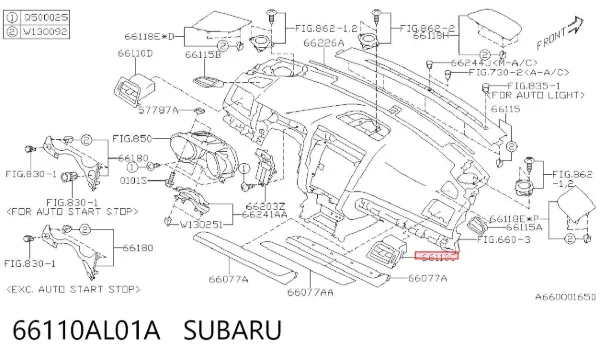  66110AL01A Subaru