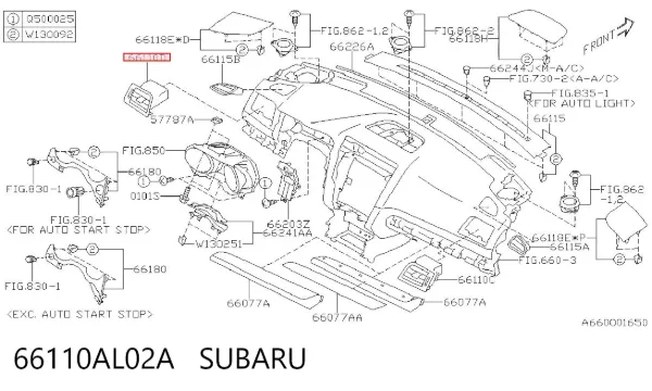  66110AL02A Subaru