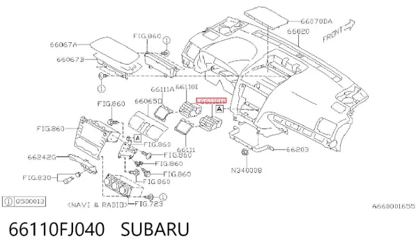  66110FJ040 Subaru