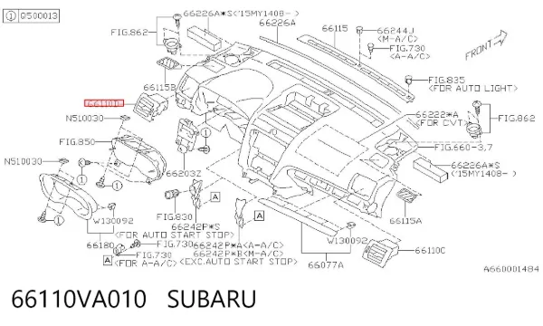  66110VA010 Subaru