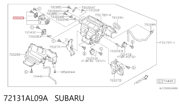  72131AL09A Subaru