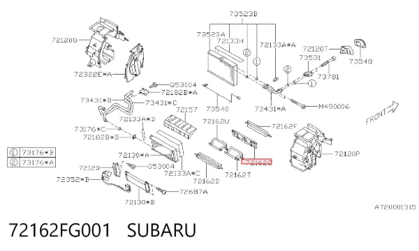  72162FG001 Subaru