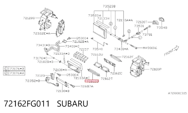  72162FG011 Subaru