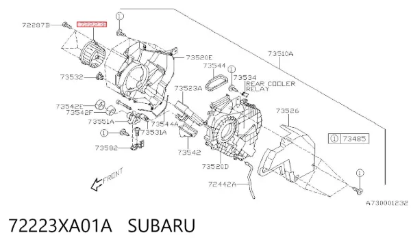  72223XA01A Subaru