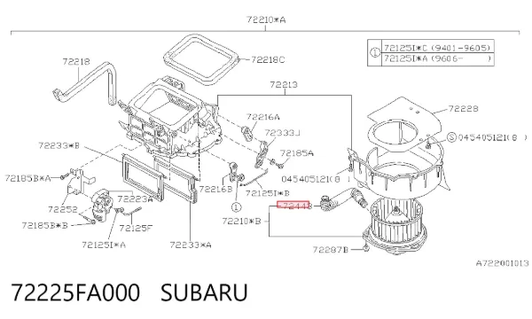  72225FA000 Subaru