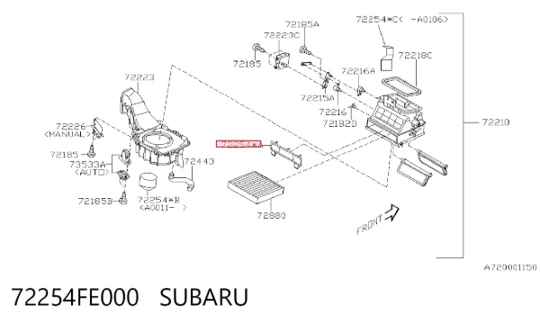  72254FE000 Subaru