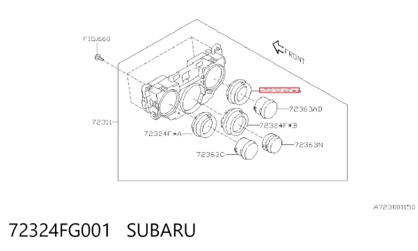  72324FG001 Subaru