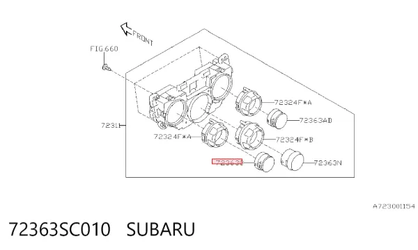  72363SC010 Subaru
