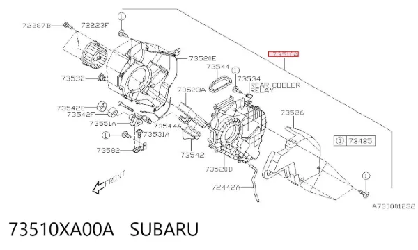 73510XA00A Subaru