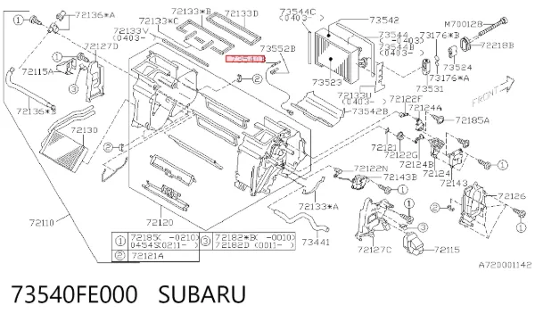  73540FE000 Subaru