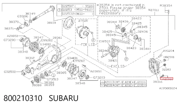 800210310 Subaru