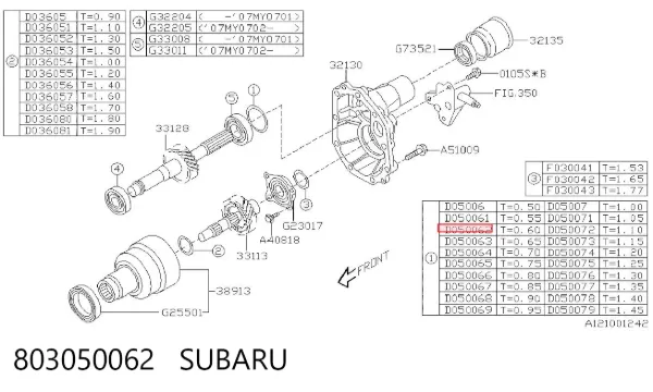  803050062 Subaru