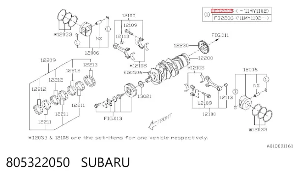  805322050 Subaru