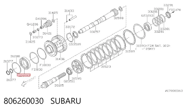  806260030 Subaru
