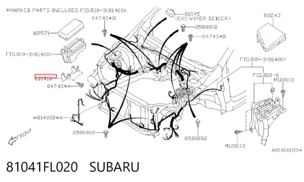  81041FL020 Subaru