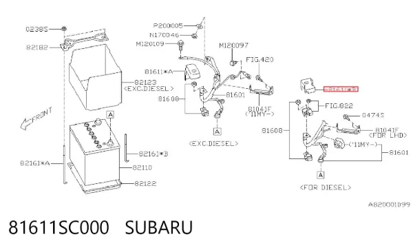  81611SC000 Subaru