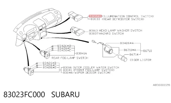  83023FC000 Subaru