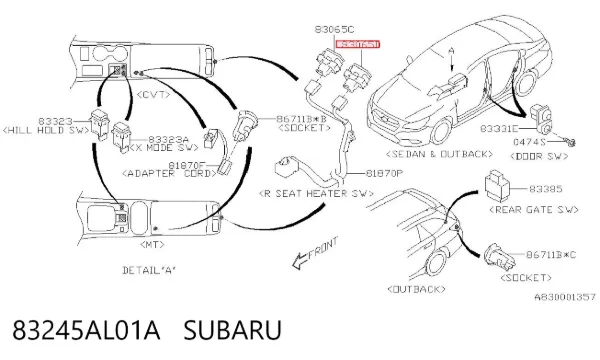  83245AL01A Subaru