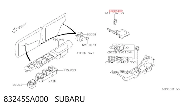  83245SA000 Subaru