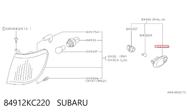  84912KC220 Subaru
