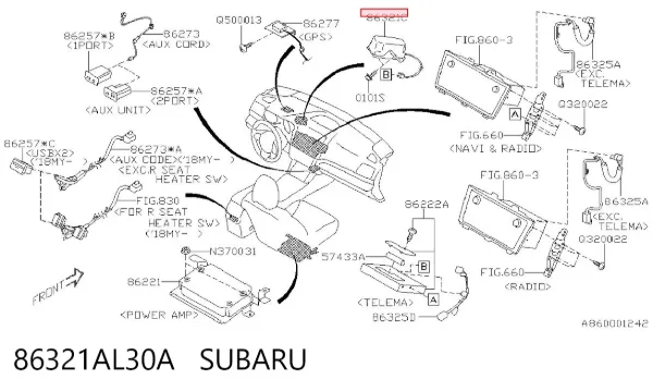  86321AL30A Subaru