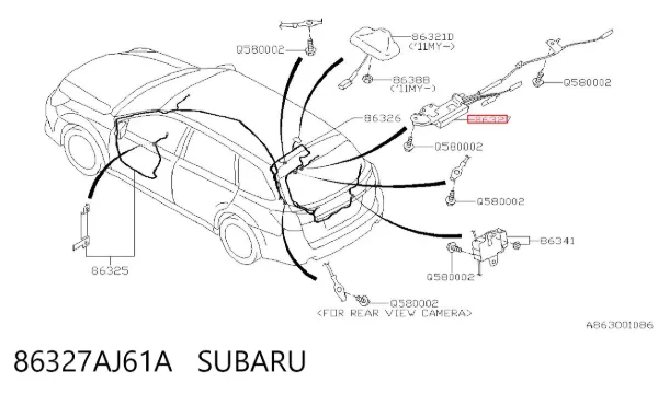  86327AJ61A Subaru