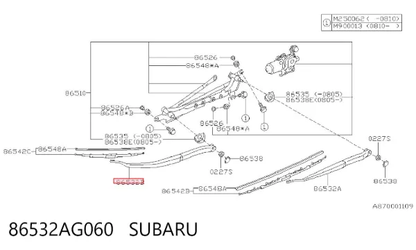 86532AG060 Subaru