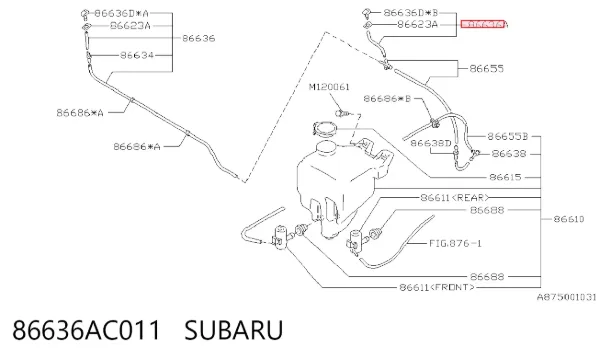  86636AC011 Subaru