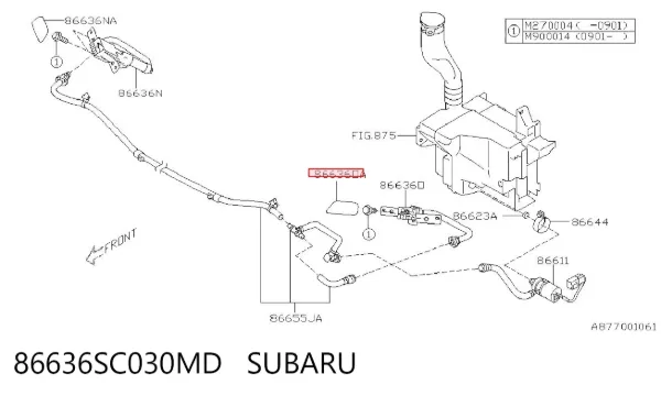  86636SC030MD Subaru