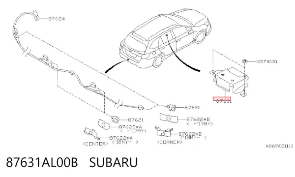  87631AL00B Subaru