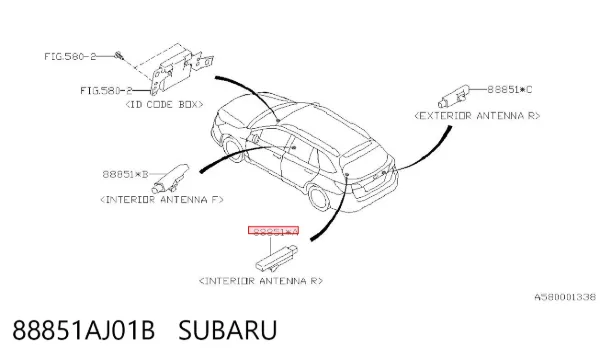  88851AJ01B Subaru