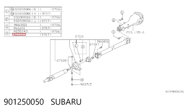  901250050 Subaru