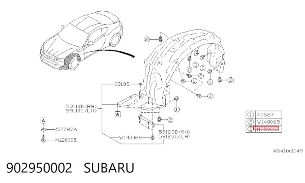  902950002 Subaru