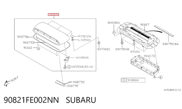  90821FE002NN Subaru