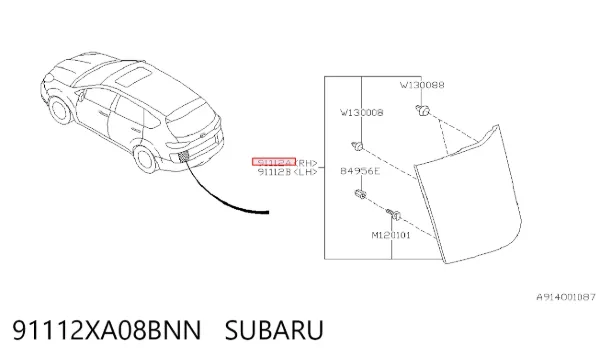  91112XA08BNN Subaru