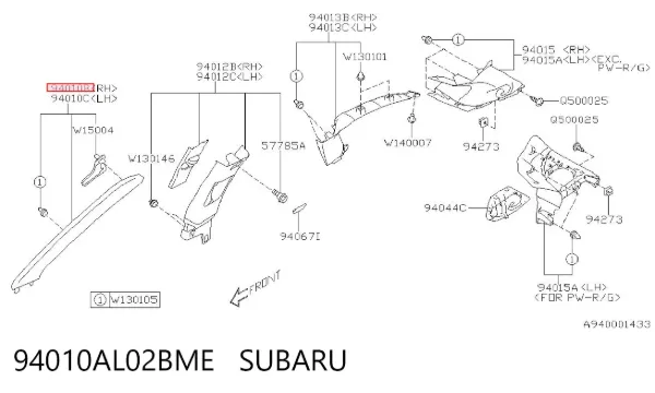  94010AL02BME Subaru