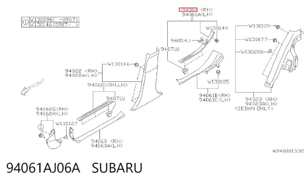  94061AJ06A Subaru