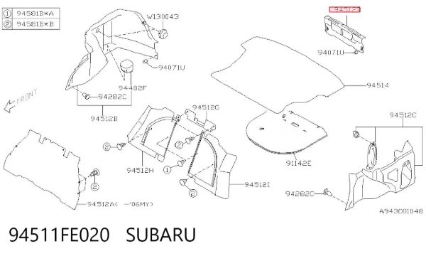  94511FE020 Subaru