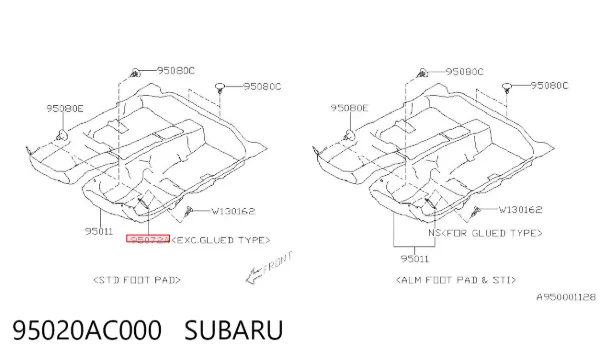  95020AC000 Subaru