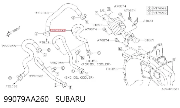  99079AA260 Subaru
