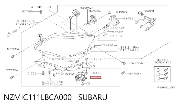 Ксенон, блок управления NZMIC111LBCA000 Subaru