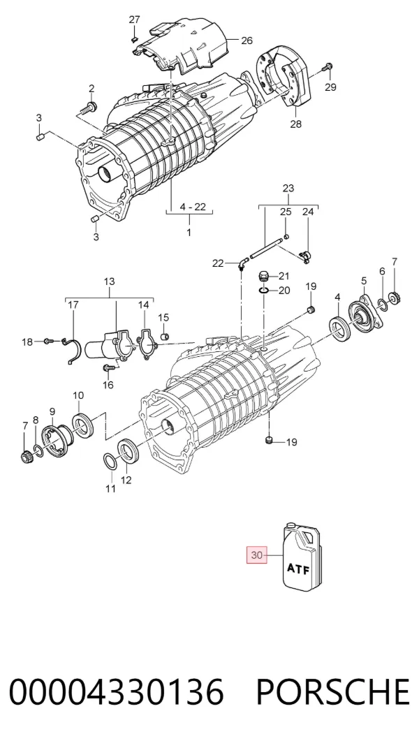 Трансмиссионное масло 00004330136 Porsche