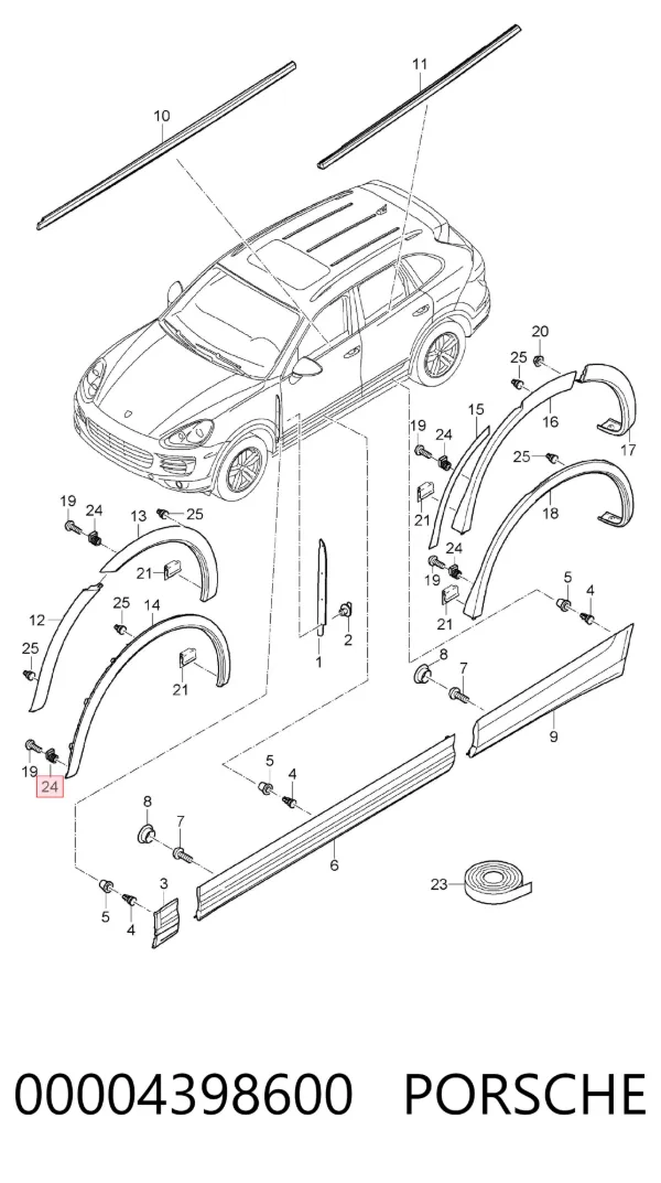  00004398600 Porsche