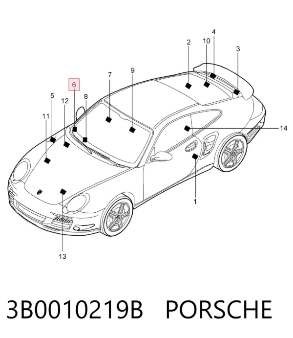  3B0010219B Porsche