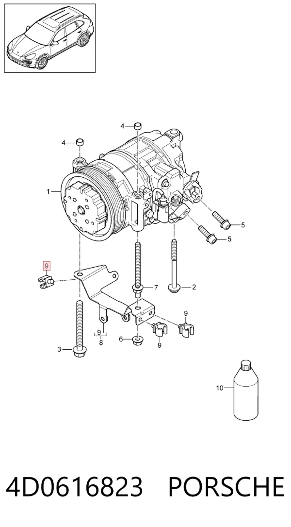  4D0616823 Porsche