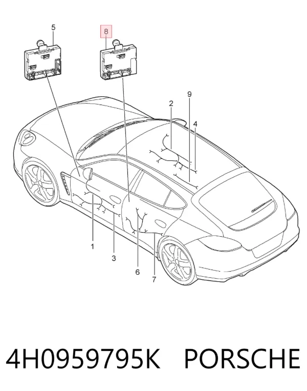  4H0959795K Porsche