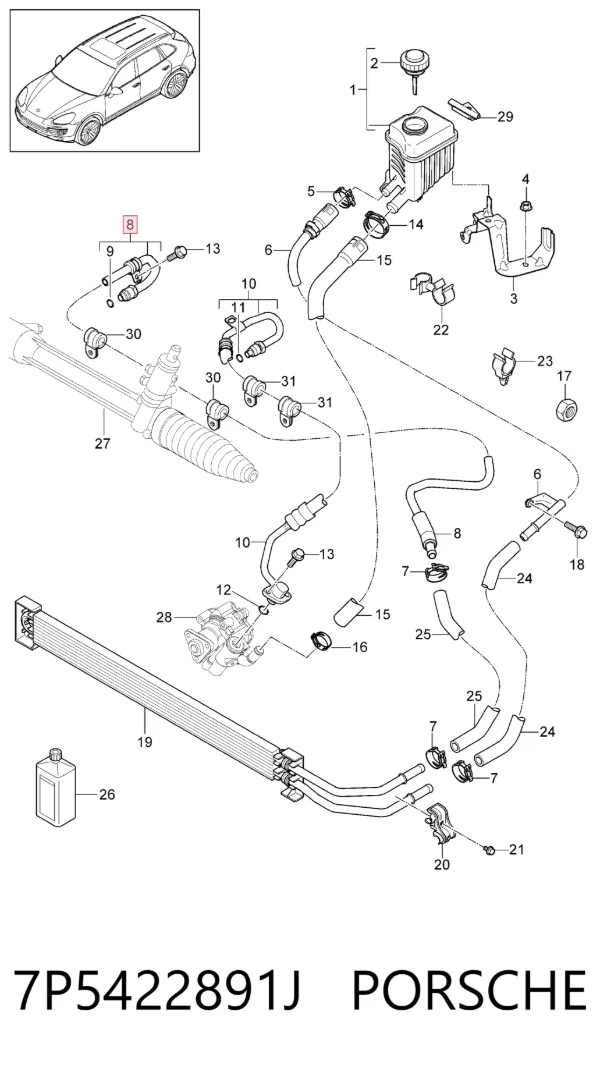  7P5422891J Porsche
